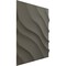 Ekena Millwork 19 5/8in. W x 19 5/8in. H Modern Wave EnduraWall Decorative 3D Wall Panel Covers 2.67 Sq. Ft. WP20X20MWISG - alternate 5